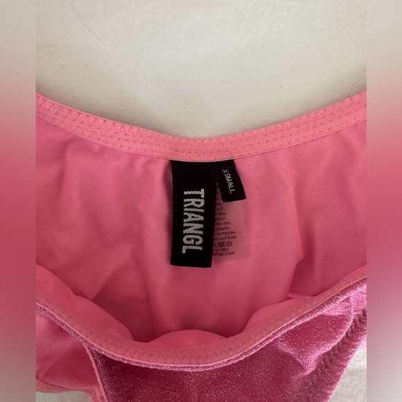 pink triangl bikini set w/ bag - Picture 3 of 3